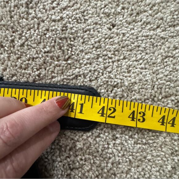 NWT Vince Camuto Black & Gold Dressy Belt Women’s Size Large Faux Leather - Picture 8 of 8